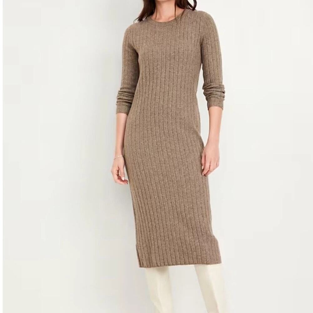 Old Navy Women’s SoSoft Ribbed Knit Midi Sweater Dress NEW ~ Size XS